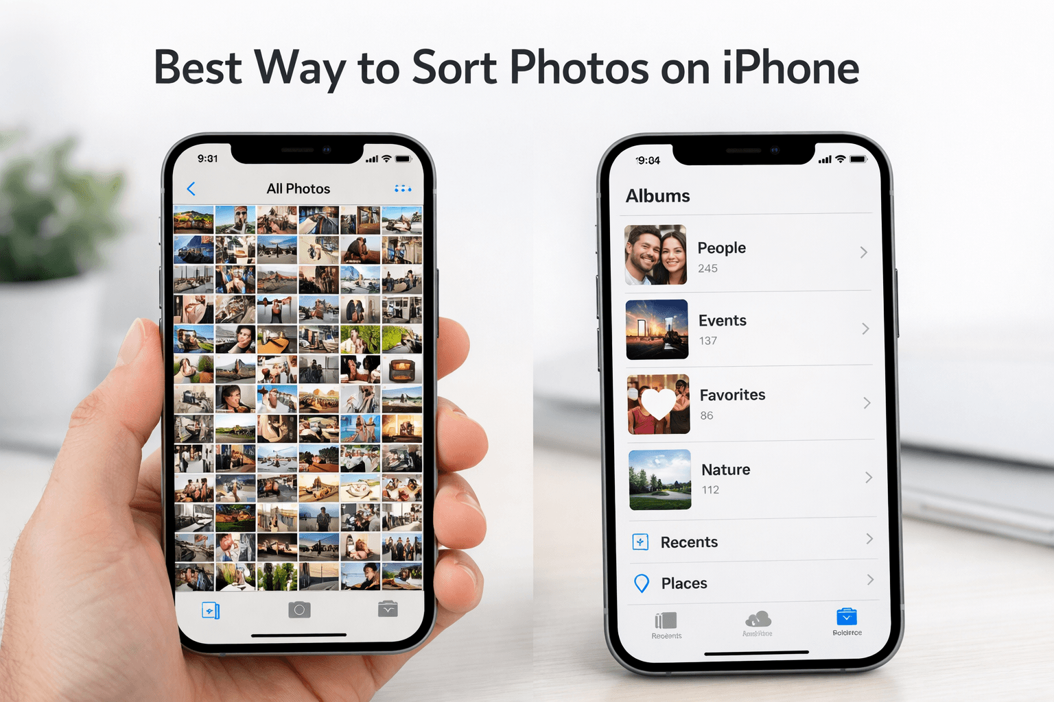 Best Way to Sort Photos on iPhone: Albums, Faces & AI